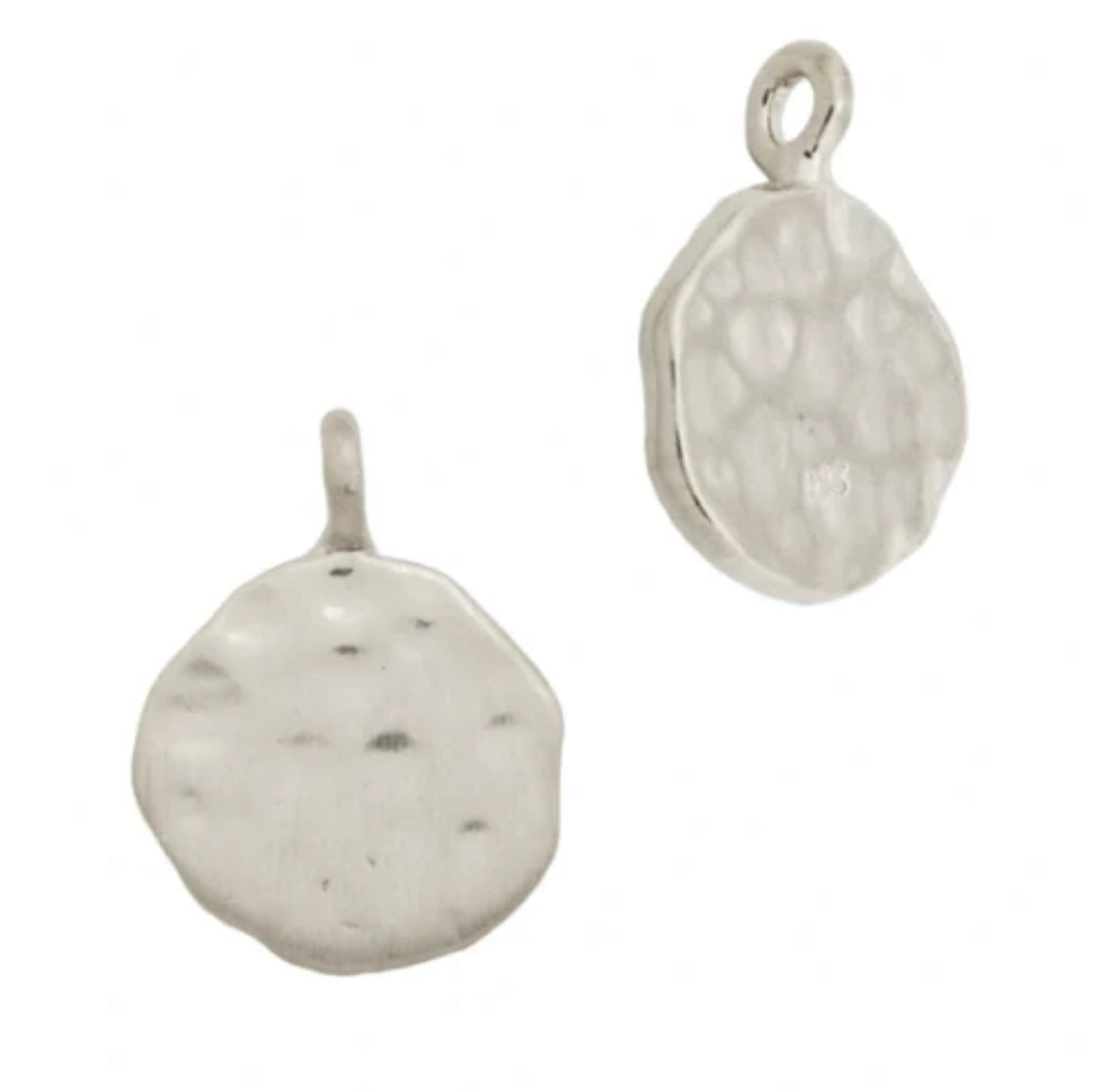 Hammered Disc Charm